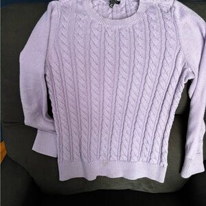 Talbots Light Purple Cable Knit Sweater